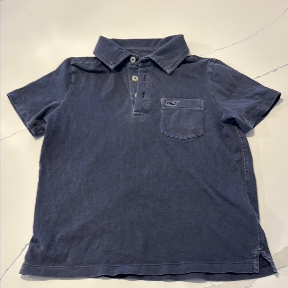 Vineyard Vines Navy Kids Blue Polo Shirt